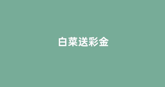 送彩金网